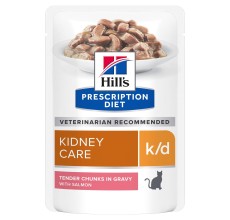 Hill’s Prescription Diet k/d Kidney Care - Salmon Cat Wet FoodPouch 85g