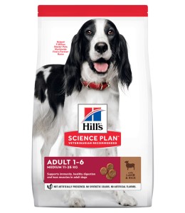 Hill's Science Plan Medium Adult Dog Food with Lamb & Rice 14kg