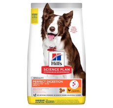Hill’s Science Plan Perfect Digestion Medium Adult 1+ Dog Food with Chicken and Brown Rice 2.5kg