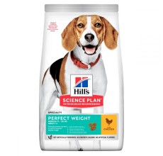 Hill's Science Plan Perfect Weight Dry Dog Food with Chicken for Medium Breed Adult Dogs- 12kg (1+ Year & 11-25kg)
