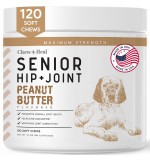 Hip & Joint Mobility Peanut Butter Flavored Soft Chew Senior Dog Supplement - 250gm