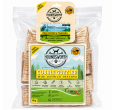 Houndsworth Gobble Guzzler – Hypoallergenic Mini Ostrich Trachea 80g