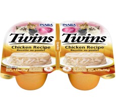 Inaba Chicken Recipe - Twins Cup Cat Treats 70g - Pack of 12