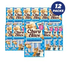 INABA CHURU chicken recipe wraps tuna with scallop recipe 30g /3 pouches per pack - Pack of 12