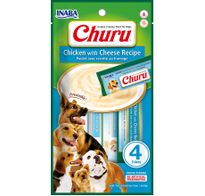 INABA CHURU chicken with cheese recipe 56g/4 sticks per pack - Pack of 12