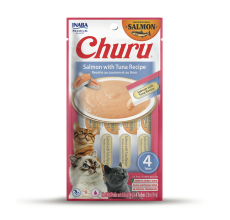 Inaba Churu Salmon With Tuna Recipe Cat Treats 56g