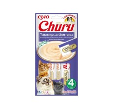 Inaba Churu Tuna Recipe With Clam Flavor Cat Treats 56g