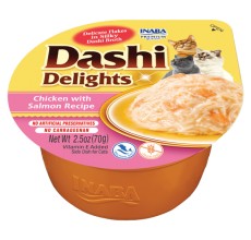 Inaba Cup Dashi Delights Chicken with Salmon - 70g - Pack of 12