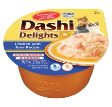 Inaba Cup Dashi Delights Chicken with Tuna 70g - Pack of 12