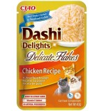 Inaba Dashi Delights Delicate Flakes Chicken Recipe Cat Treats 40g