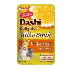 Inaba Dashi Delights Silky Broth Chicken Recipe Cat Treats 40g
