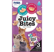INABA Juicy Bites Shrimp & Seafood Mix Flavor 33.9g /3 pouches per pack