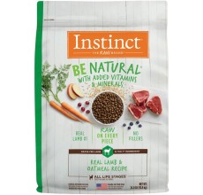Instinct Be Natural Kibble Lamb & Oatmeal Dry Dog Food (24lbs)