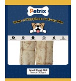 Petrix Small Cheek Roll Peanut Flavour Dog Chew Treat, 2 Pcs (6 Inch)