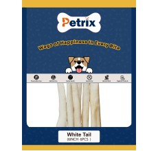 Petrix White Tail Natural Dog Chew Treat, 6 Pcs (6 Inch)