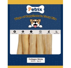 Petrix Collagen Stick Natural Dog Chew Treat, 6 Pcs (6 Inch)
