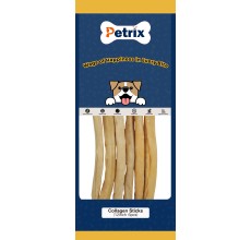 Petrix Collagen Stick Natural Dog Chew Treat, 6 Pcs (12 Inch)
