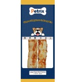 Petrix Large Cheek Roll Chicken Flavour Dog Chew Treat, 2 Pcs (10 Inch)