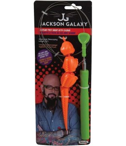 Jackson Galaxy Ground Wand With Compressed Catnip Toy