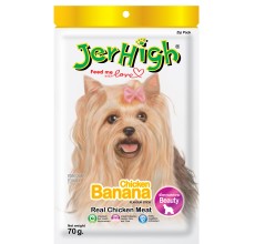 JerHigh Chicken with Banana Stick 70G