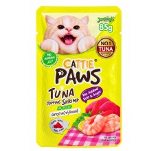 JerHigh Cattie Paws Tuna Topping Shrimp in Jelly 85G