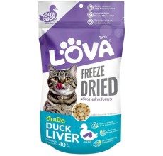 Lova 100% Pure Freeze-Dried Duck Liver Treats for Cats – 40g