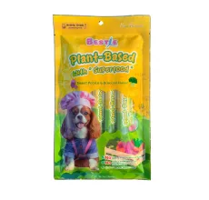 Bestie Plant-Based Lickable Dog Treats (Sweet Potato & Broccoli Flavor) - 75g Pack (5 x 15g)