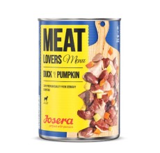 Josera Meat Lovers Menu Duck with Pumpkin Dog Wet Food 400g Pack of 12