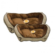 K & H Bolster Couch Small Mocha/Tan 21" X 30"/53X76Cms