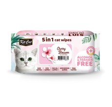 Kit Cat 5-in-1 Cat Wipes CHERRY BLOSSOM Scented