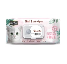 Kit Cat 5-in-1 Cat Wipes Unscented