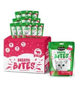 Kit Cat Breath Bites - Beef Flavor (60g) - Pack of 12