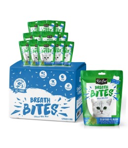 Kit Cat Breath Bites - Seafood Flavor (60g) - Pack of 12
