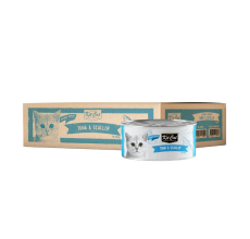 Kit Cat Chicken Mousse With Tuna Topper 80g - Pack of 12