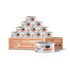 Kit Cat Chicken & Salmon Toppers 80g - Pack of 12