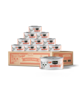 Kit Cat Chicken & Salmon Toppers 80g - Pack of 12