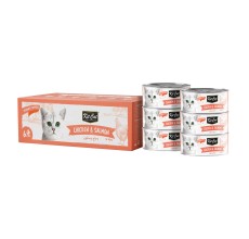 Kit Cat Deboned Chicken & Salmon Toppers 6x50g