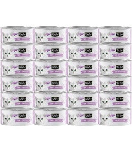 Kit Cat Grain Free Tuna & Crab Topper Wet Cat Food 80g - Pack of 24