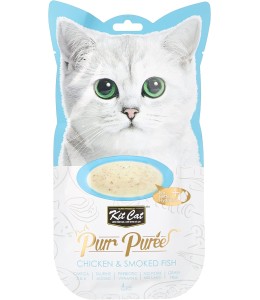 Kit Cat Puree Chicken & Smoked Fish 15g - Pack of 12