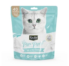 Kit Cat Purr Puree Tuna &amp; Fiber (Hairball) (40 Sachets Value Pack)
