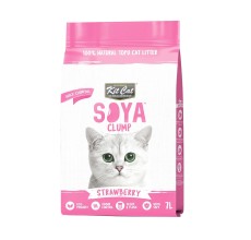 Kit Cat Soya Clump Soybean Litter - Strawberry 7L(1 Box – 6pcs)