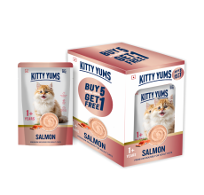 KittyYums SalmonMousseCat 80gm (5+1)pc