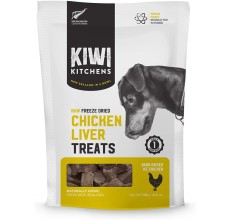 Kiwi Kitchens Raw Freeze Dried Chicken Liver Dog Treats 110G