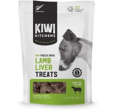 Kiwi Kitchens Raw Freeze Dried Lamb Liver Dog Treats 110G