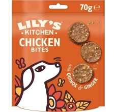 Lily's Kitchen Chomp-Away Chicken Bites (70g) -Pack of 12