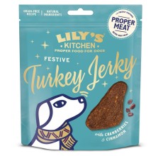 Lily's Kitchen Festive Christmas Turkey Jerky Dog Treats 70g