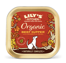 Lily's Kitchen Organic Beef Supper Wet Dog Food (150g) -Pack of 12