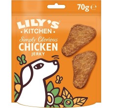 Lily's Kitchen Simply Glorious Chicken Jerky Dog Treats (70g) -Pack of 12