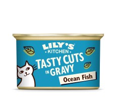 Lily's Kitchen Tasty Cuts Ocean Fish Wet Cat Food (85g) -Pack of 12