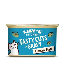 Lily's Kitchen Tasty Cuts Ocean Fish Wet Cat Food (85g) -Pack of 12